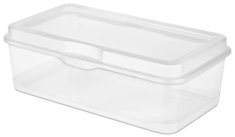 flip top metal box|sterilite flip top storage containers.